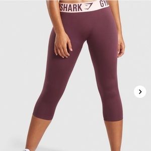 Gymshark Berry Pink/Plum Crop Leggings